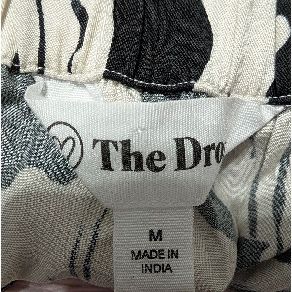 The Drop Britt Tiered Maxi Dress Black White Floral Cottagecore Boho Chic Size M - Picture 4 of 8